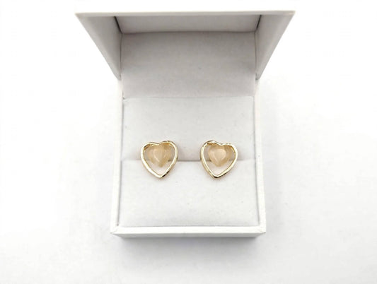 Love Heart Stud Earrings Pair for Girls