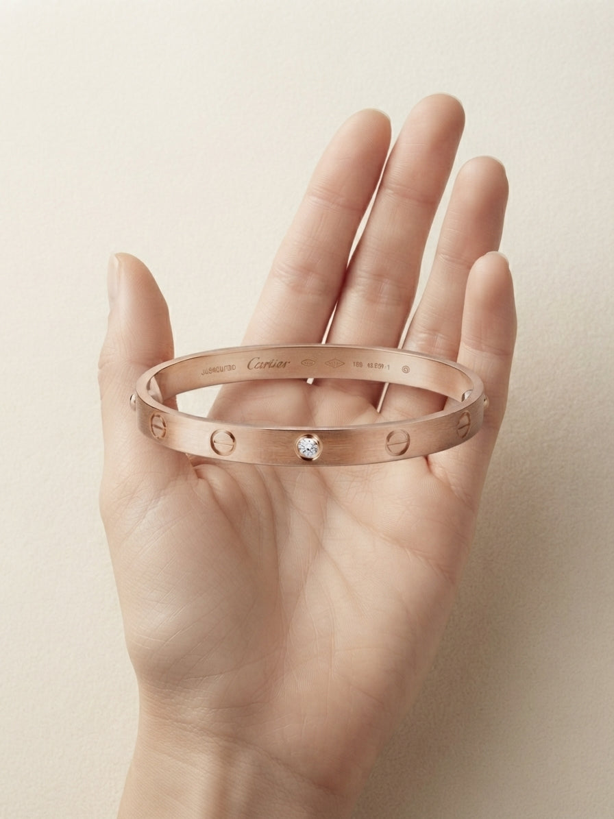 Eternal Screw Motif Gold Bangle- Daily Wear