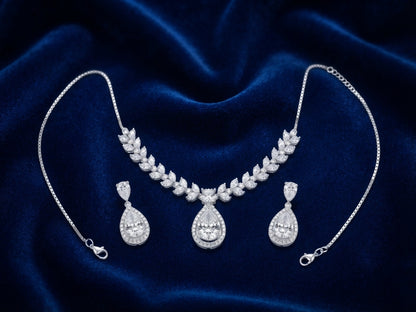 Royal Teardrop & Leaflet Jewelry Set