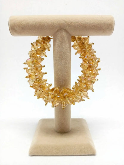 Crystal Beads Gajra Bracelet
