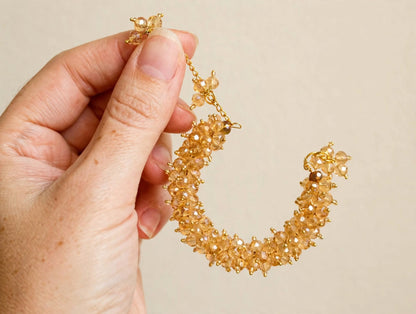 Crystal Beads Gajra Bracelet