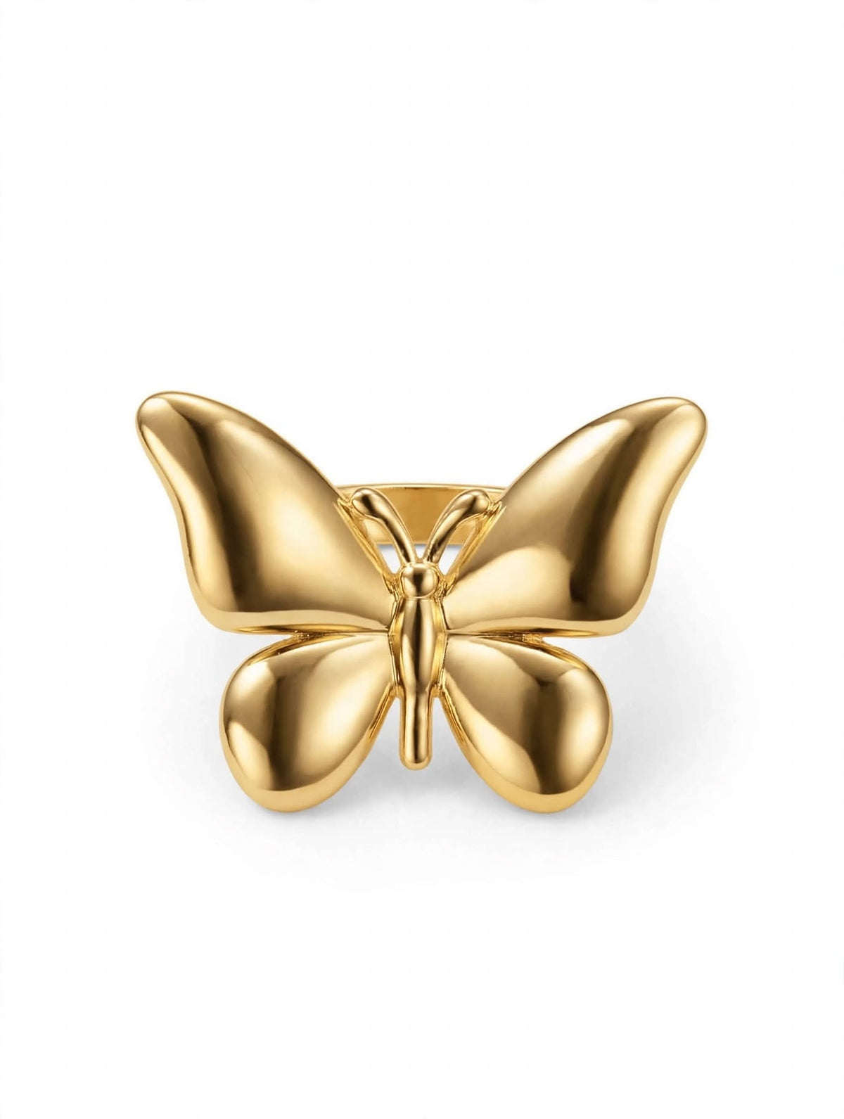 Gold Plated Adjustable Trendy Ring For Girls