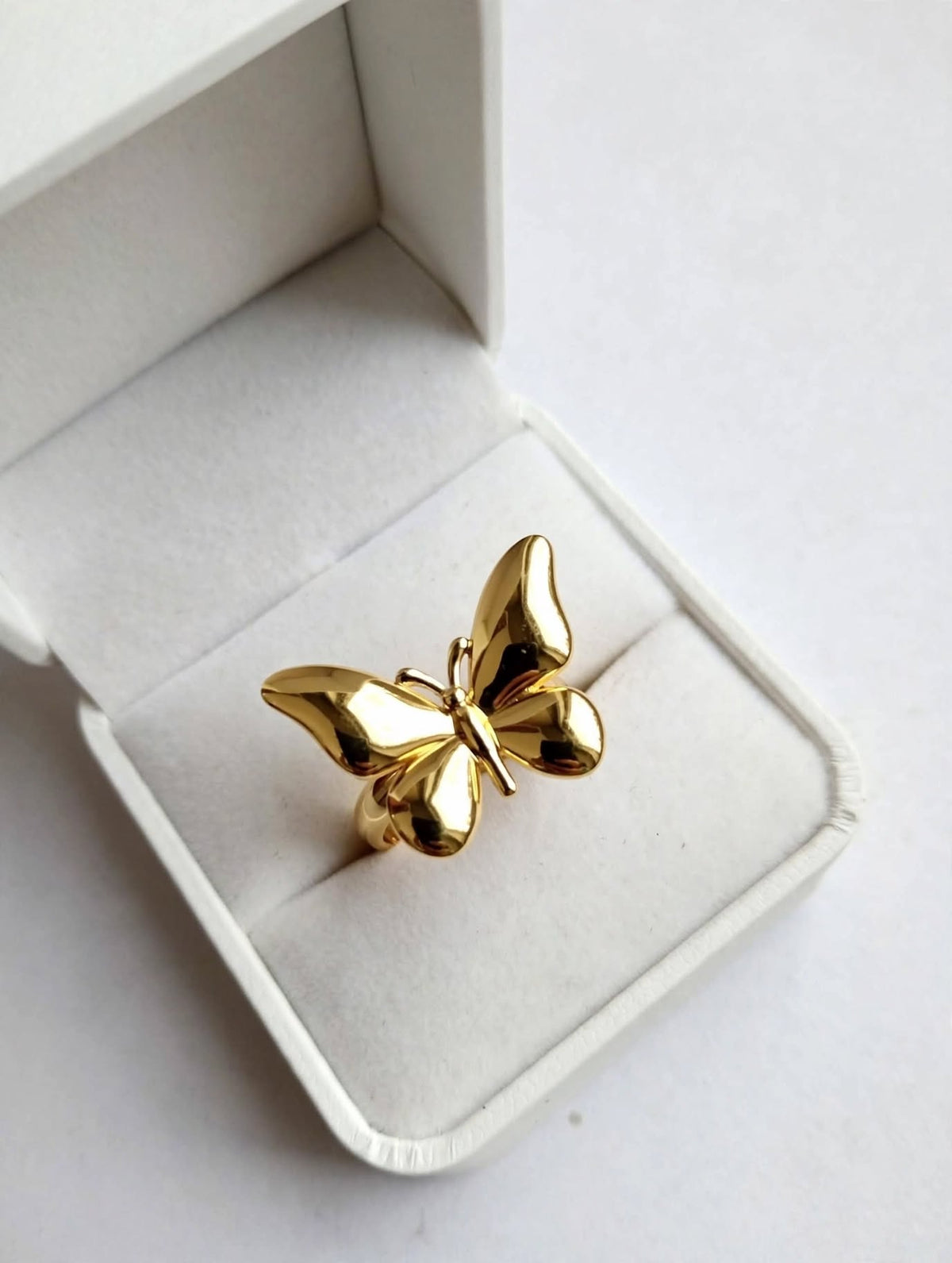 Gold Plated Adjustable Trendy Ring For Girls