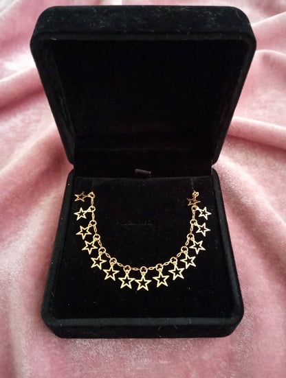 Adjustable Golden Star Anklet for Girls