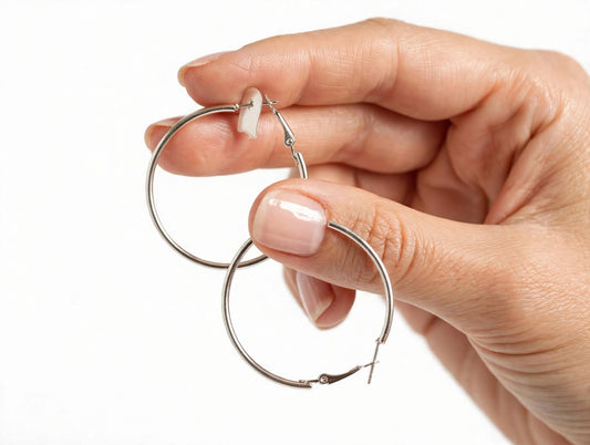 Big Silver Hoop Earrings for Girls